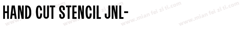 Hand Cut Stencil JNL字体转换